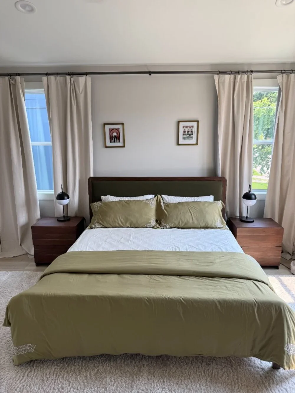 Hand Embroidered King Duvet + Shams